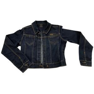 Vintage Y2K Women's FUBU The Collection Size Large Denim Jacket - Stretch